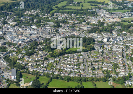 Aerial photograph of St Austell Cornwall Stock Photo - Alamy