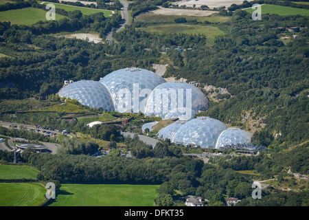 Aerial photograph of the Eden Project Stock Photo