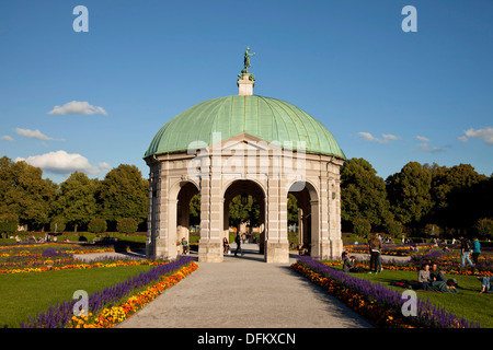 diana temple at the Hofgarten, Court Garden of the Residenz Palace in Munich, Bavaria, Germany Stock Photo