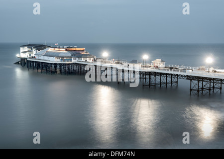 Cromer Pier Norfolk UK at night Stock Photo