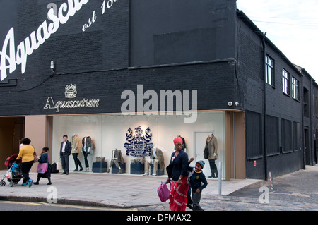 Hackney London 2013. Aquascutum. Part of the new textile quarter