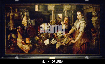 Christ in the House of Martha and Mary' (1618). Martha supervises Stock ...