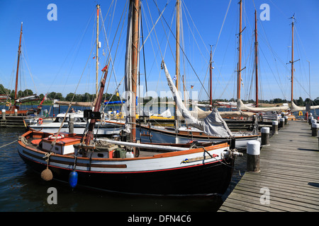 Museum harbour, Kappeln,  Schlei, Baltic Sea, Schleswig-Holstein, Germany Stock Photo