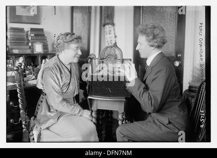 Percy Grainger and mother (LOC) Stock Photo