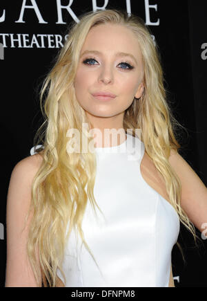 Hollywood, California, USA. 7th Oct, 2013. Portia Doubleday arrives for the premiere of the film 'Carrie' at the Arclight theater. Credit:  Lisa O'Connor/ZUMAPRESS.com/Alamy Live News Stock Photo