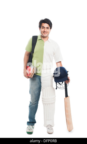 Portrait of a spilt personality man smiling Stock Photo