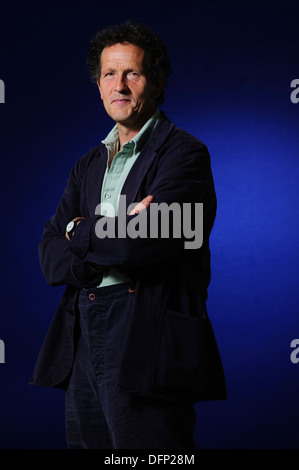 Monty Don, British television presenter, writer and speaker on horticulture, attending the Edinburgh Book Festival 2013. Stock Photo