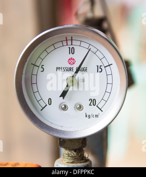 Manometer. Close-up. Isolated on white background. Stock Photo