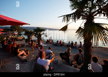 Germany, Baden-Wurttemberg, Lake of Constance, Reichenau Island, Camping Sandseele, Stock Photo