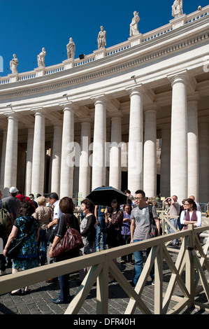 Faithfuls in Saint Peter's Square. Vatican City. Rome. Italy