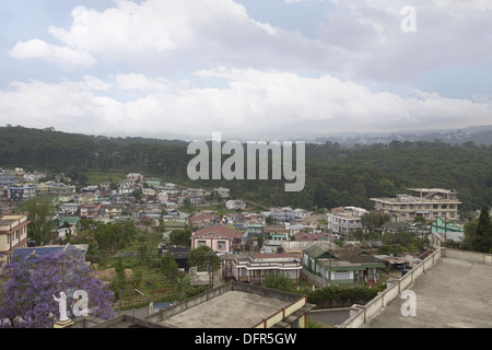 Aerial view Shillong city, Meghalaya, India. Stock Photo