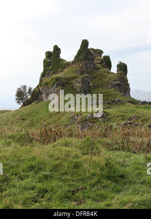 Ruin of Coeffin Castle Lismore Scotland October 2013 Stock Photo