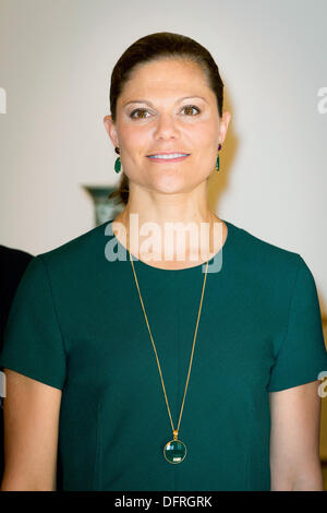 Brussels, Belgium. 08th Oct, 2013. Crown Princess Victoria of Sweden attends a meeting of the Honorary Council of the International Paralympic Olympic Committee at the Royal Palace in Brussels, Belgium, 08 October 2013. Photo: Patrick van Katwijk / NETHERLANDS AND FRANCE OUT/dpa/Alamy Live News Stock Photo