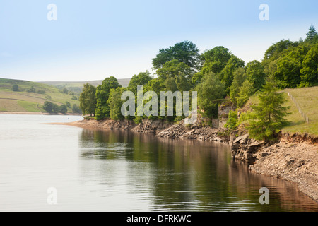 Errwood Reservoir near the Goyt Valley in Derbyshire Stock Photo