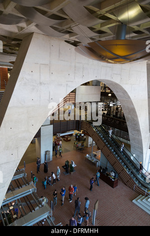 Interior of San Diego Public Library Stock Photo