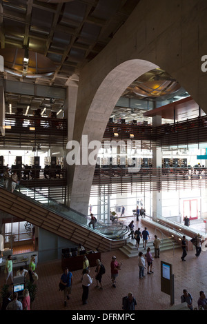 Interior of San Diego Public Library Stock Photo
