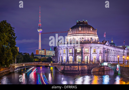 Museum Island and TV Tower in Berlin, Germany.