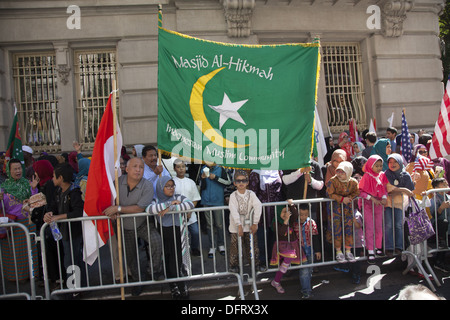 Annual Muslim Day Parade on Madison Avenue, New York City Stock Photo