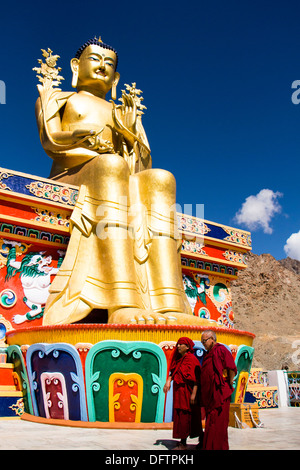 Statue of Maitreya Buddha, Likir Monastery or Likir Gompa, Likir, Ladakh, Jammu and Kashmir, India Stock Photo
