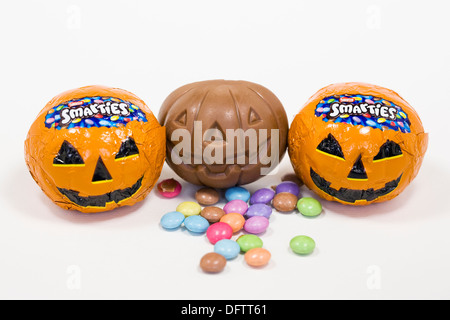 Three halloween candies. Stock Photo