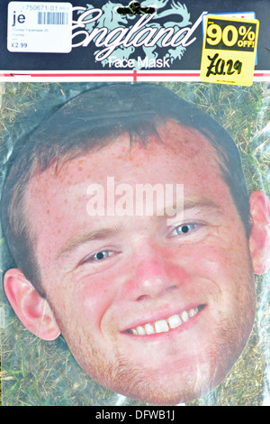 wayne rooney mask reduced price Stock Photo