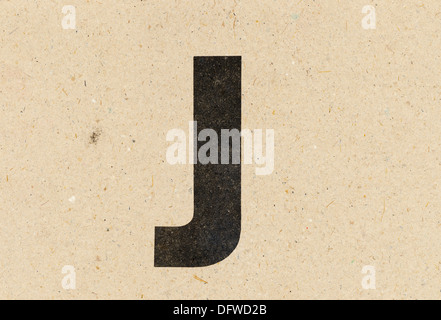 alphabet sign on paperboard Stock Photo