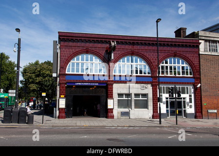 Lambeth North underground station designed by Leslie Green, London, UK Stock Photo