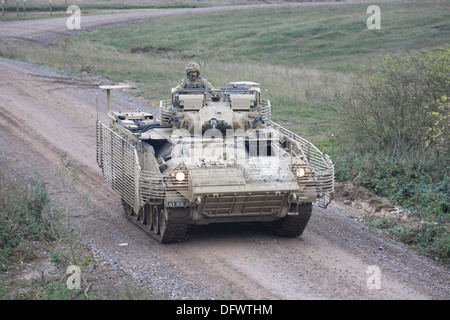 Warrior infantry fighting vehicle on Salisbury Plain Training Area Stock Photo