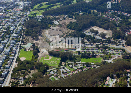 aerial photograph Presidio of San Francisco Stock Photo