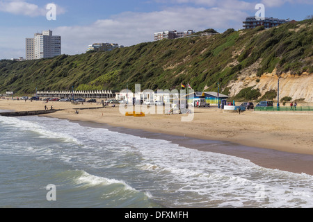 Boscombe West Beach and Cliffs, Bournemouth, Dorset, England, UK. Stock Photo