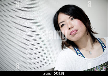 Photo Call with Saki Kumagai 15th April 2013 in Frankfurt. Photo: Jan Haas Stock Photo