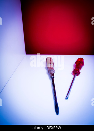 Two screwdriver, close-up. Stock Photo