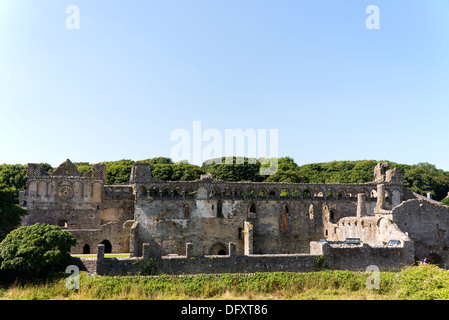 Ruins of the Bishops Palace, St Davids, Pembrokeshire, Wales. Stock Photo