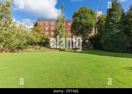 View of County offices or county hall in Matlock.  A former hydro spa built by John Smedley in 1853.  Owned by Derbyshire C.C. Stock Photo