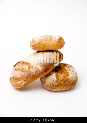 Bread isolated on white background Stock Photo
