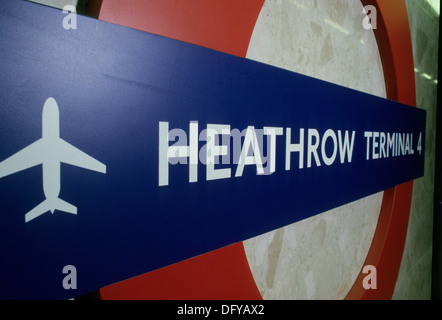 London Heathrow Airport Terminal 4. London,England,UK. 1985 Photographed with permission in 1985. Stock Photo