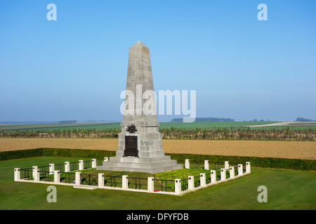 World War One First Australian Division memorial at the Pozières Ridge, WWI Battle of the Somme, Picardy, France Stock Photo