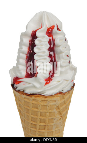 soft serve ice cream on white background Stock Photo