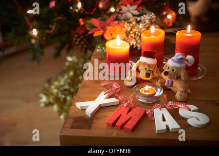 teddy bear and candle Stock Photo - Alamy