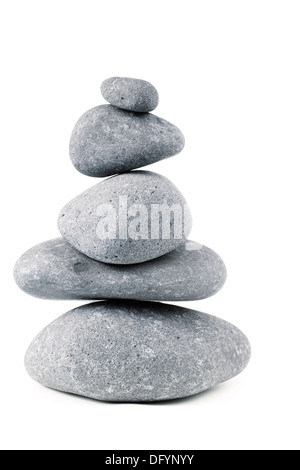 Stones stacked on top of each other Stock Photo