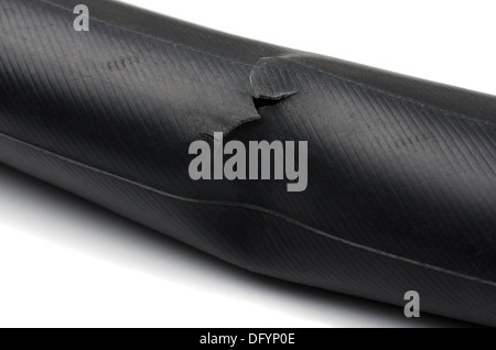 Close up of bike inner tube torn Stock Photo