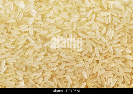 Background of parboiled long grain rice Stock Photo