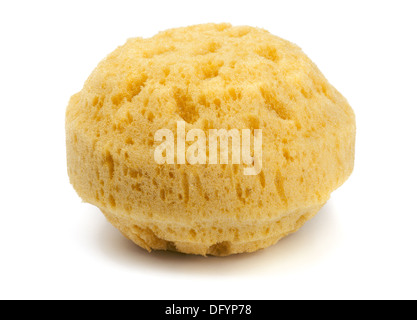 Natural bath sponge isolated on white Stock Photo