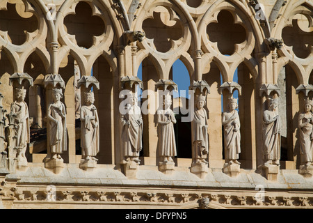 Detail of The West Face of Burgos Cathedral, Burgos, Castilla y Leon. Spain Stock Photo