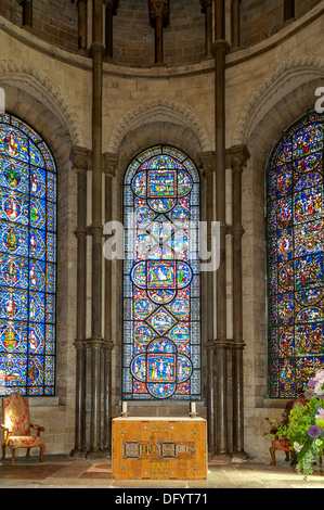 Stained Glass Windows In Canterbury Cathedral In The English Medieval ...