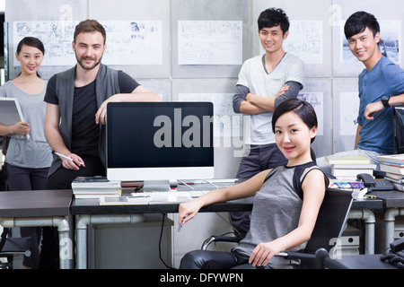 Portrait of office workers Stock Photo