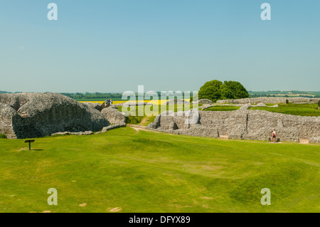 Old Sarum near Salisbury, Wiltshire, England Stock Photo