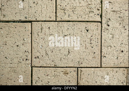 A close up of outdoor brick paving Stock Photo