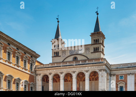 Archbasilica of St. John Lateran (Basilica di San Giovanni in Laterano), side porch, Rome, Lazio, Italy, Europe Stock Photo