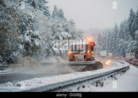 garmisch a95 partenkirchen germany bavaria alamy backs autobahn traffic covered snow between